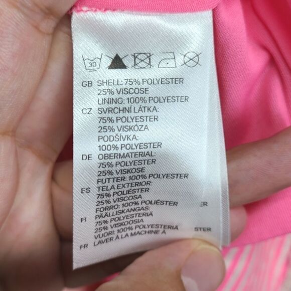 H&M Floral Pink Lace Mini Sleeveless Dress Size Small - Picture 4 of 6